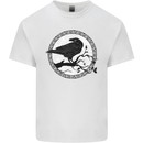 Viking Crow Celtic Norse Valhalla Odin Thor Kids T-Shirt Childrens White