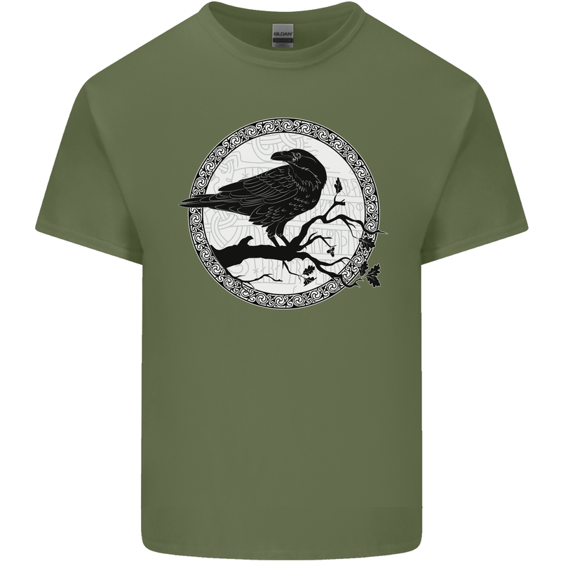 Viking Crow Celtic Norse Valhalla Odin Thor Kids T-Shirt Childrens xx