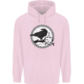 Viking Crow Celtic Norse Valhalla Odin Thor Mens 80% Cotton Hoodie Light Pink