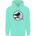Viking Crow Celtic Norse Valhalla Odin Thor Mens 80% Cotton Hoodie Peppermint