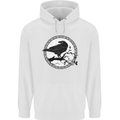 Viking Crow Celtic Norse Valhalla Odin Thor Mens 80% Cotton Hoodie White