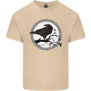 Viking Crow Celtic Norse Valhalla Odin Thor Mens Cotton T-Shirt Tee Top Sand