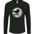Viking Crow Celtic Norse Valhalla Odin Thor Mens Long Sleeve T-Shirt Black