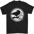 Viking Crow Celtic Norse Valhalla Odin Thor Mens T-Shirt Cotton Gildan Black