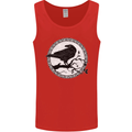 Viking Crow Celtic Norse Valhalla Odin Thor Mens Vest Tank Top Red