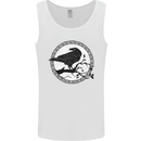 Viking Crow Celtic Norse Valhalla Odin Thor Mens Vest Tank Top White
