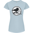 Viking Crow Celtic Norse Valhalla Odin Thor Womens Petite Cut T-Shirt Light Blue