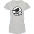 Viking Crow Celtic Norse Valhalla Odin Thor Womens Petite Cut T-Shirt Sports Grey