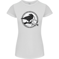 Viking Crow Celtic Norse Valhalla Odin Thor Womens Petite Cut T-Shirt White