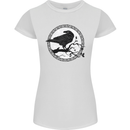 Viking Crow Celtic Norse Valhalla Odin Thor Womens Petite Cut T-Shirt White