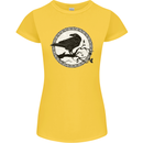 Viking Crow Celtic Norse Valhalla Odin Thor Womens Petite Cut T-Shirt Yellow