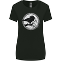 Viking Crow Celtic Norse Valhalla Odin Thor Womens Wider Cut T-Shirt Black