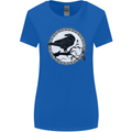 Viking Crow Celtic Norse Valhalla Odin Thor Womens Wider Cut T-Shirt Royal Blue