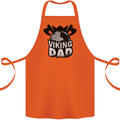 Viking Dad Funny Fathers Day Ragnar Odin Cotton Apron 100% Organic Orange