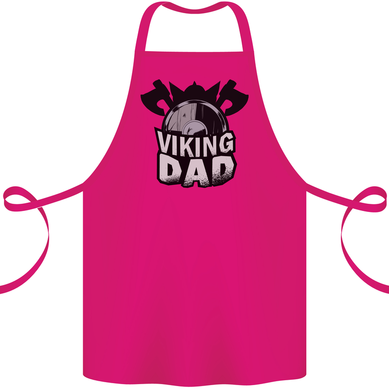 Viking Dad Funny Fathers Day Ragnar Odin Cotton Apron 100% Organic Pink