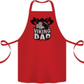 Viking Dad Funny Fathers Day Ragnar Odin Cotton Apron 100% Organic Red