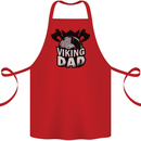 Viking Dad Funny Fathers Day Ragnar Odin Cotton Apron 100% Organic Red