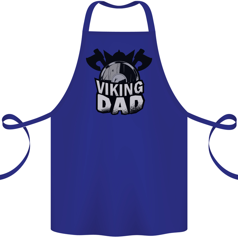 Viking Dad Funny Fathers Day Ragnar Odin Cotton Apron 100% Organic Royal Blue