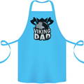 Viking Dad Funny Fathers Day Ragnar Odin Cotton Apron 100% Organic Turquoise