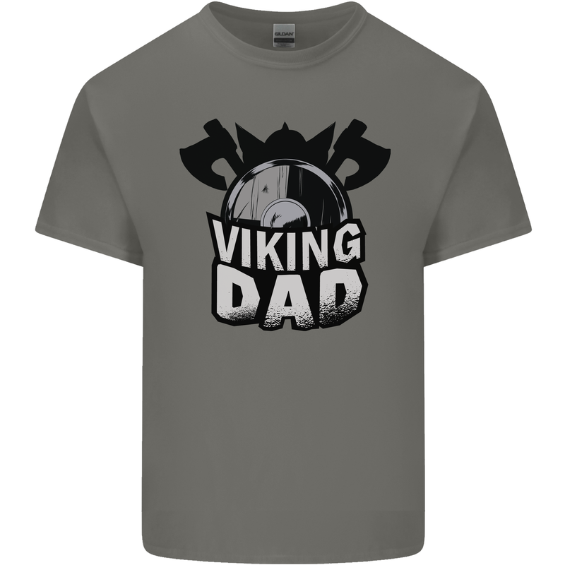 Viking Dad Funny Fathers Day Ragnar Odin Mens Cotton T-Shirt Tee Top Charcoal