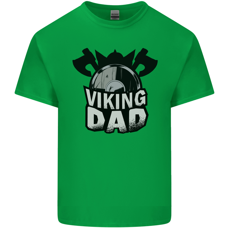 Viking Dad Funny Fathers Day Ragnar Odin Mens Cotton T-Shirt Tee Top Irish Green