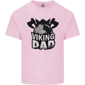 Viking Dad Funny Fathers Day Ragnar Odin Mens Cotton T-Shirt Tee Top Light Pink