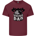 Viking Dad Funny Fathers Day Ragnar Odin Mens Cotton T-Shirt Tee Top Maroon