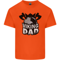 Viking Dad Funny Fathers Day Ragnar Odin Mens Cotton T-Shirt Tee Top Orange