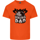 Viking Dad Funny Fathers Day Ragnar Odin Mens Cotton T-Shirt Tee Top Orange