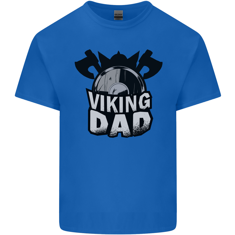 Viking Dad Funny Fathers Day Ragnar Odin Mens Cotton T-Shirt Tee Top Royal Blue