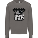 Viking Dad Funny Fathers Day Ragnar Odin Mens Sweatshirt Jumper Charcoal