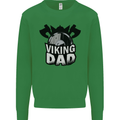 Viking Dad Funny Fathers Day Ragnar Odin Mens Sweatshirt Jumper Irish Green
