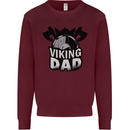 Viking Dad Funny Fathers Day Ragnar Odin Mens Sweatshirt Jumper Maroon