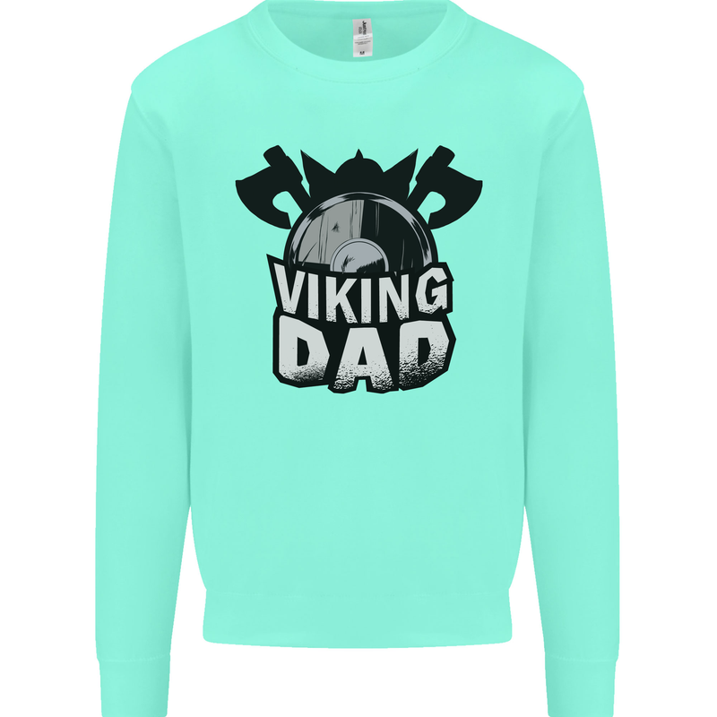 Viking Dad Funny Fathers Day Ragnar Odin Mens Sweatshirt Jumper Peppermint