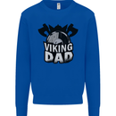 Viking Dad Funny Fathers Day Ragnar Odin Mens Sweatshirt Jumper Royal Blue