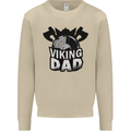 Viking Dad Funny Fathers Day Ragnar Odin Mens Sweatshirt Jumper Sand