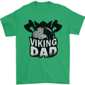 Viking Dad Funny Fathers Day Ragnar Odin Mens T-Shirt Cotton Gildan Irish Green