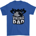 Viking Dad Funny Fathers Day Ragnar Odin Mens T-Shirt Cotton Gildan Royal Blue