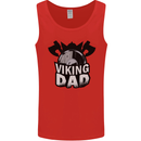 Viking Dad Funny Fathers Day Ragnar Odin Mens Vest Tank Top Red