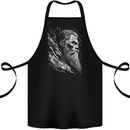 Viking Elder Valhalla Odin Norse Gods Cotton Apron 100% Organic Black