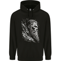 Viking Elder Valhalla Odin Norse Gods Mens 80% Cotton Hoodie Black
