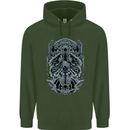 Viking God Odin Valhalla Norse Warrior Childrens Kids Hoodie Forest Green