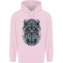 Viking God Odin Valhalla Norse Warrior Childrens Kids Hoodie Light Pink