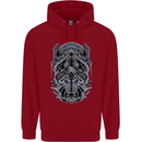 Viking God Odin Valhalla Norse Warrior Childrens Kids Hoodie Red