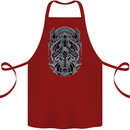 Viking God Odin Valhalla Norse Warrior Cotton Apron 100% Organic Maroon