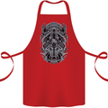 Viking God Odin Valhalla Norse Warrior Cotton Apron 100% Organic Red