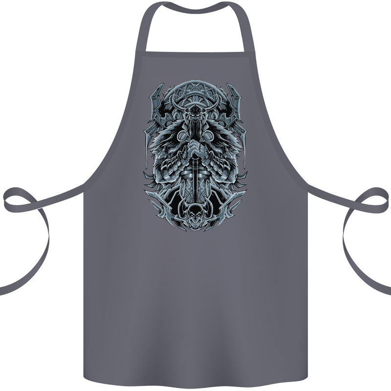 Viking God Odin Valhalla Norse Warrior Cotton Apron 100% Organic Steel