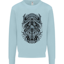 Viking God Odin Valhalla Norse Warrior Kids Sweatshirt Jumper Light Blue