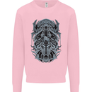 Viking God Odin Valhalla Norse Warrior Kids Sweatshirt Jumper Light Pink