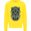 Viking God Odin Valhalla Norse Warrior Kids Sweatshirt Jumper Yellow